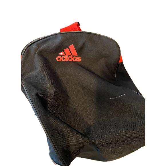 Adidas Defender Small 16"x10"x8" Black Orange Duffel Gym Bag - Picture 4 of 5